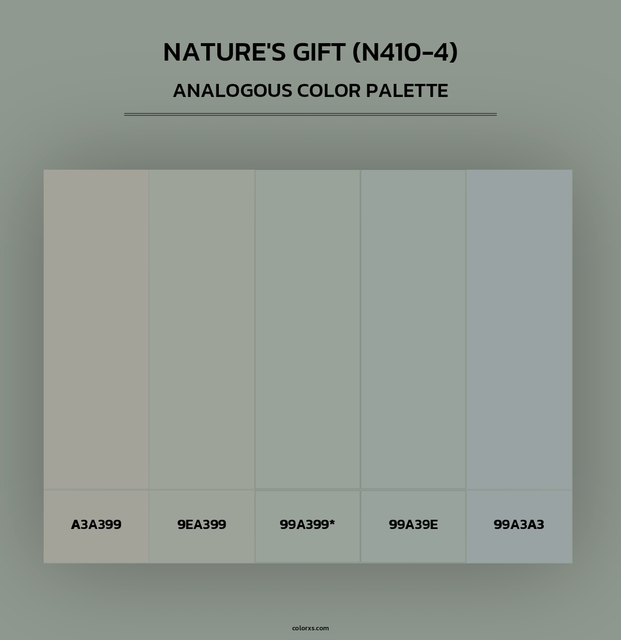 Nature'S Gift (N410-4) - Analogous Color Palette