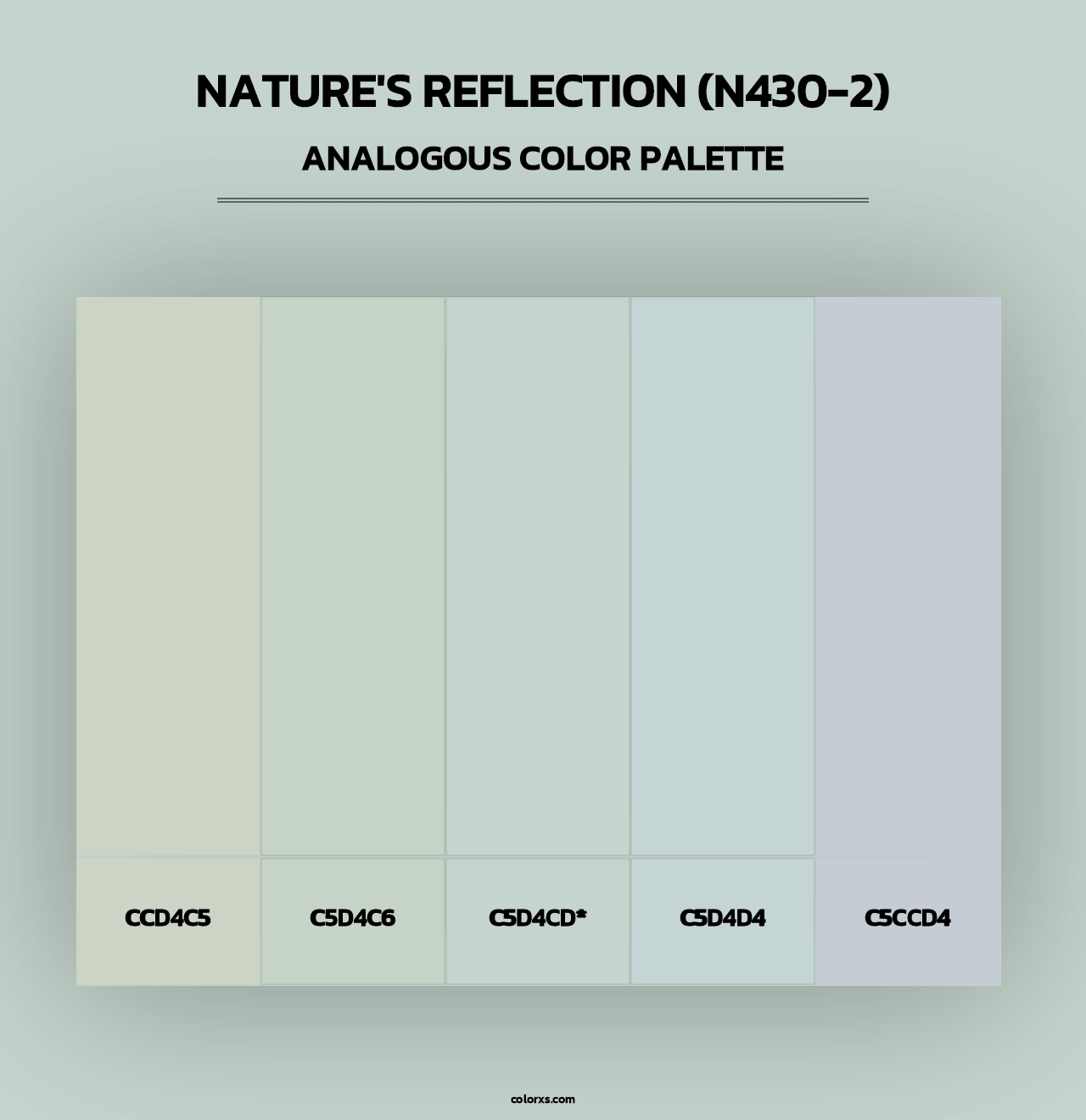 Nature'S Reflection (N430-2) - Analogous Color Palette