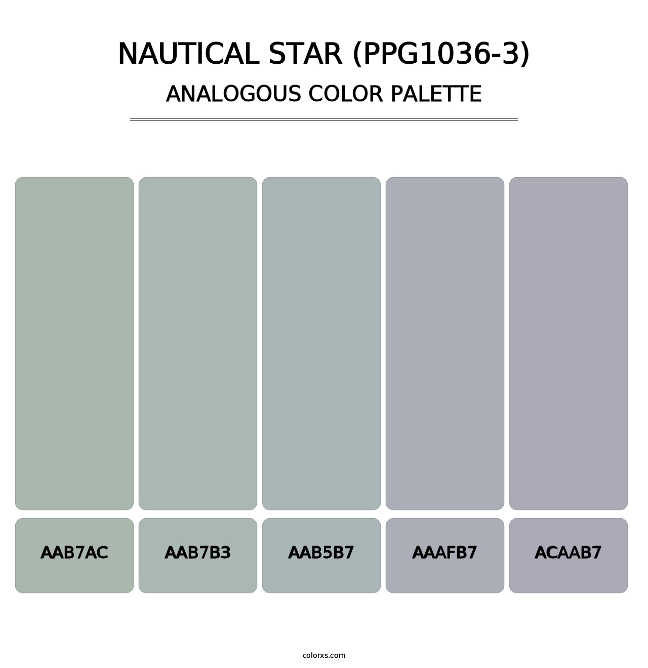 Nautical Star (PPG1036-3) - Analogous Color Palette