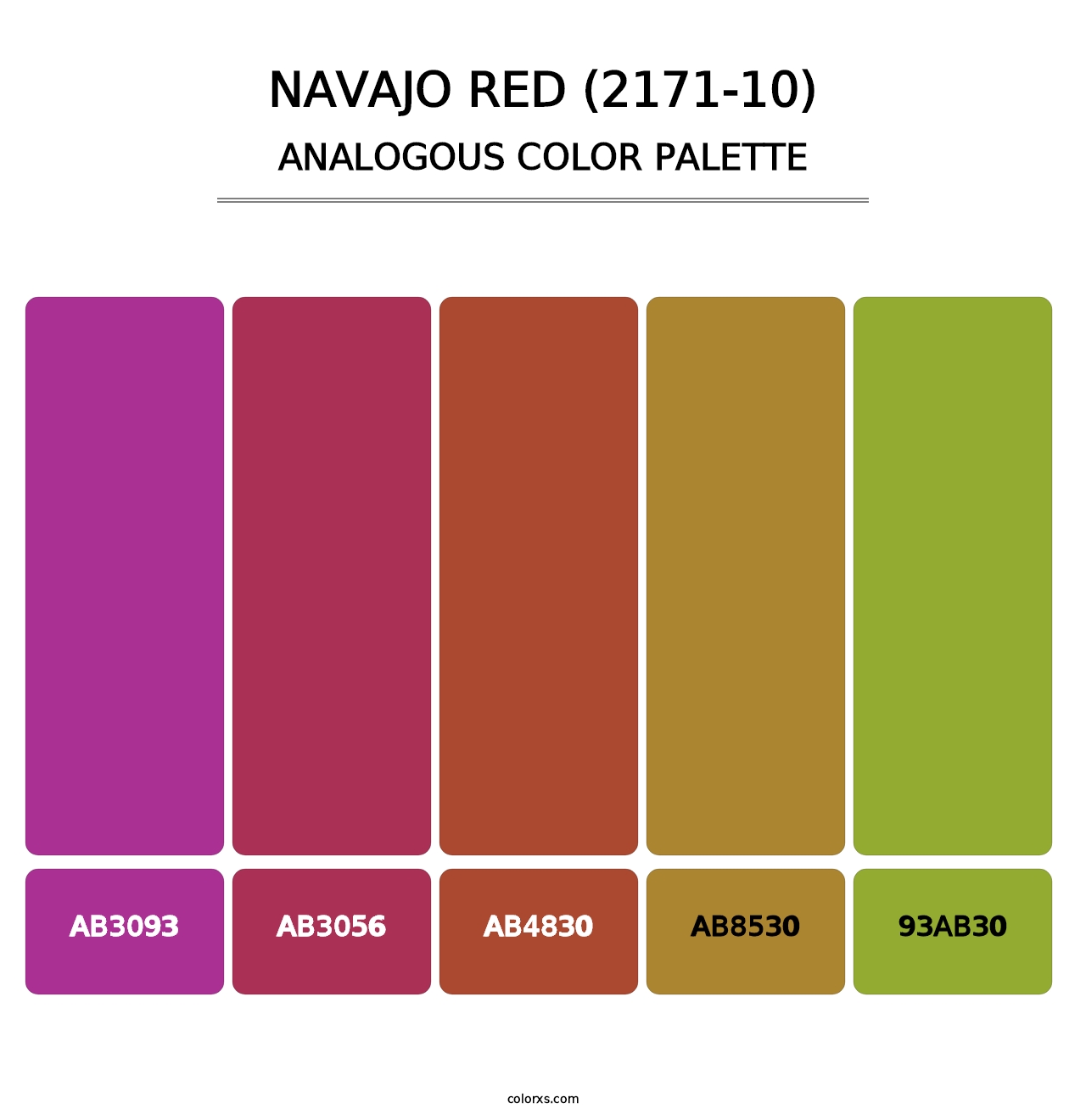 Navajo Red (2171-10) - Analogous Color Palette