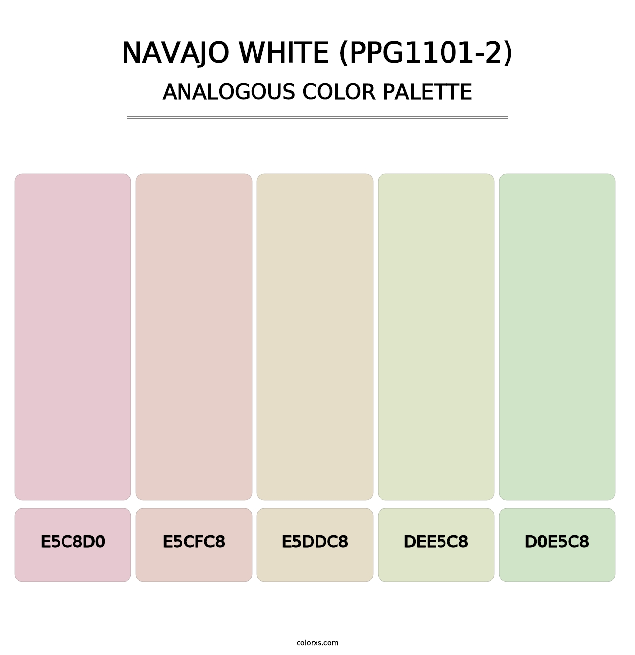 Navajo White (PPG1101-2) - Analogous Color Palette