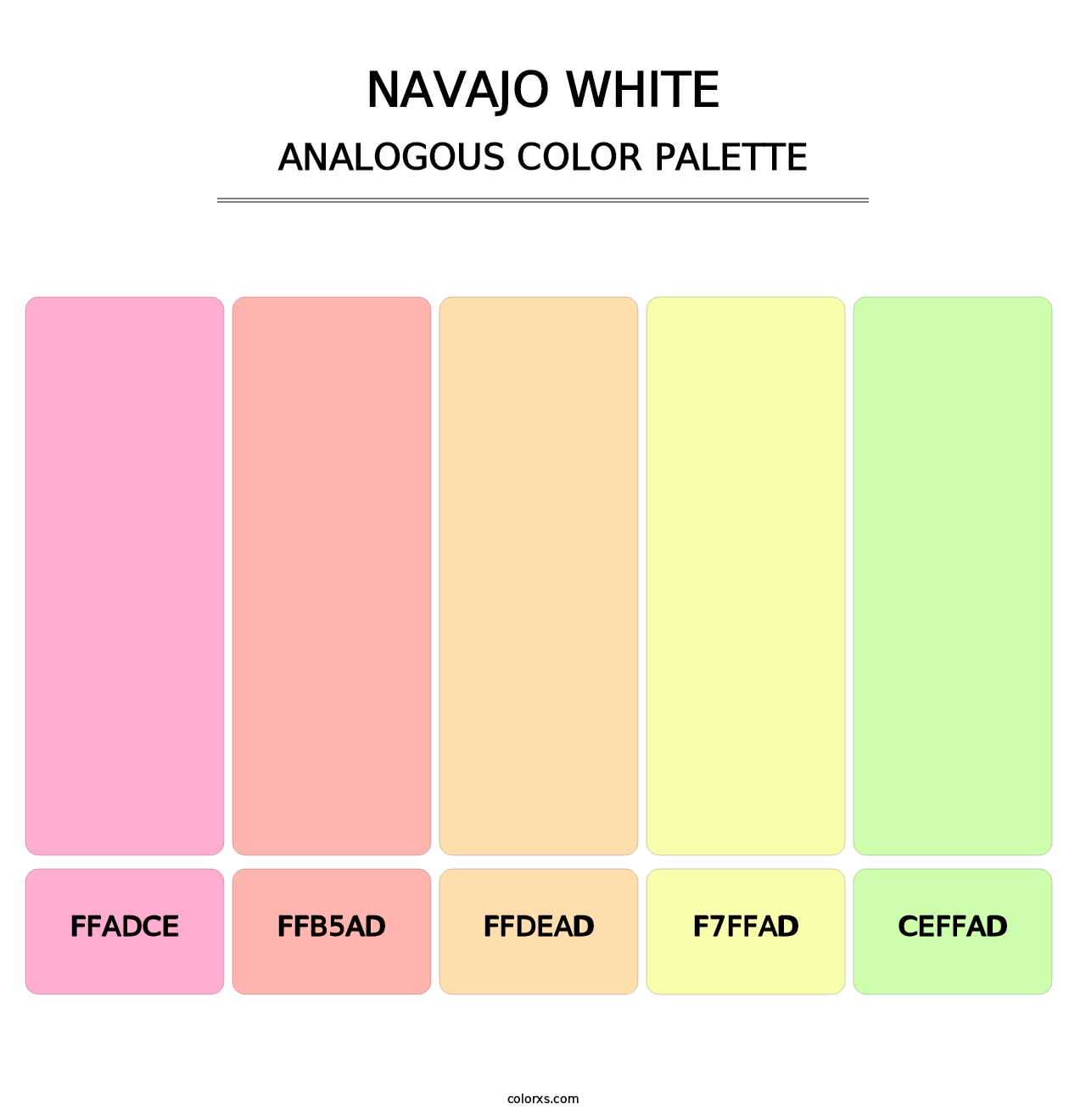 Navajo White - Analogous Color Palette