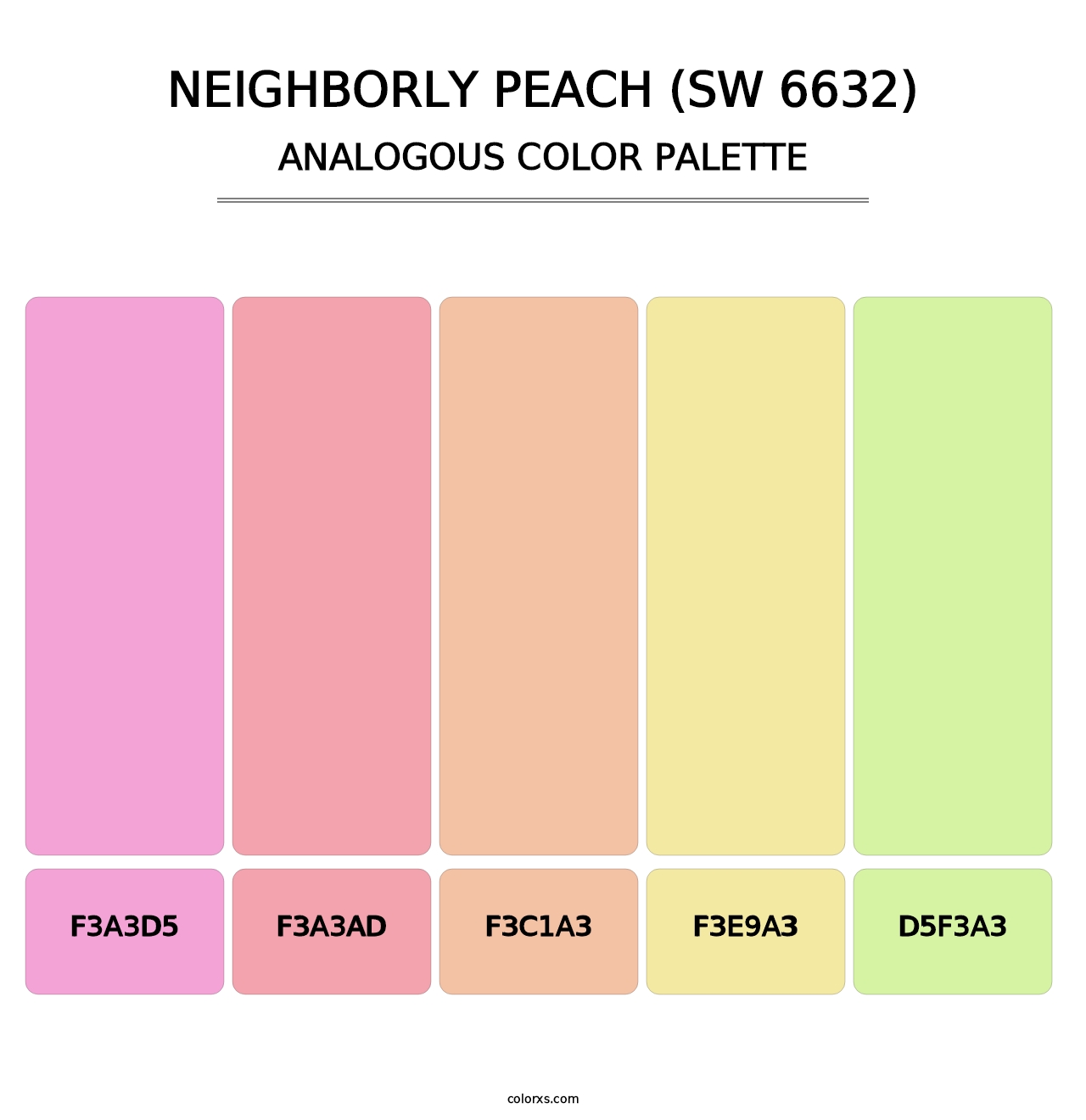 Neighborly Peach (SW 6632) - Analogous Color Palette