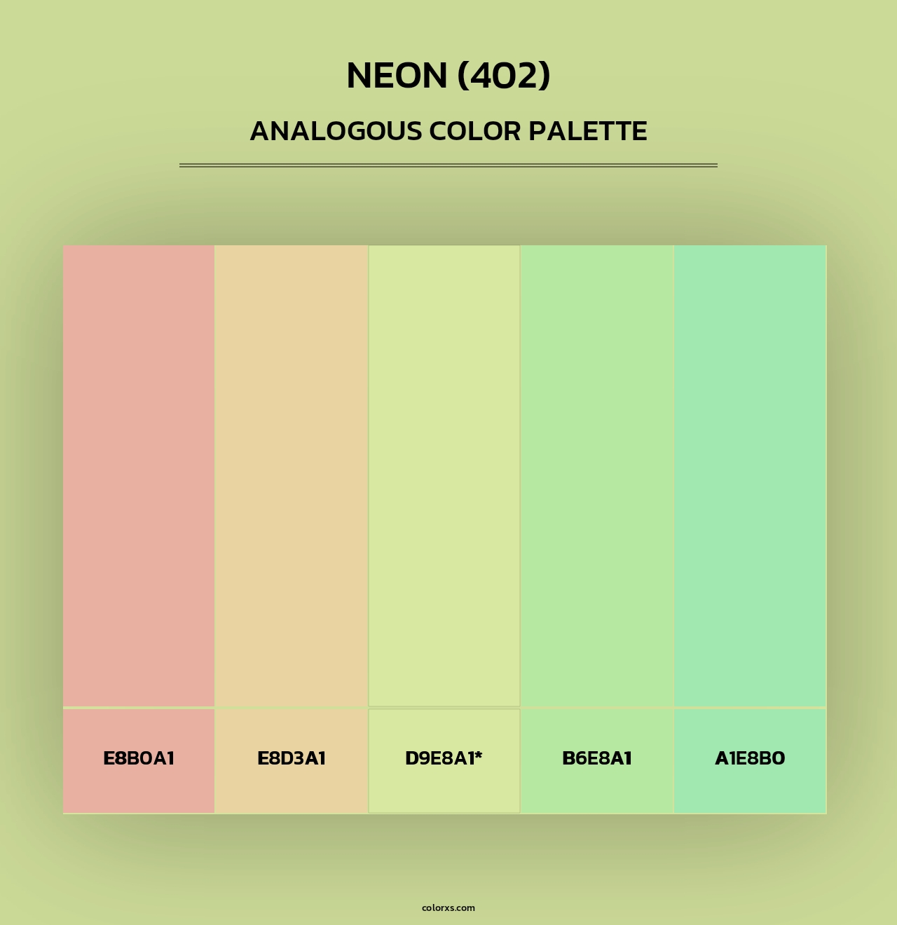 Neon (402) - Analogous Color Palette