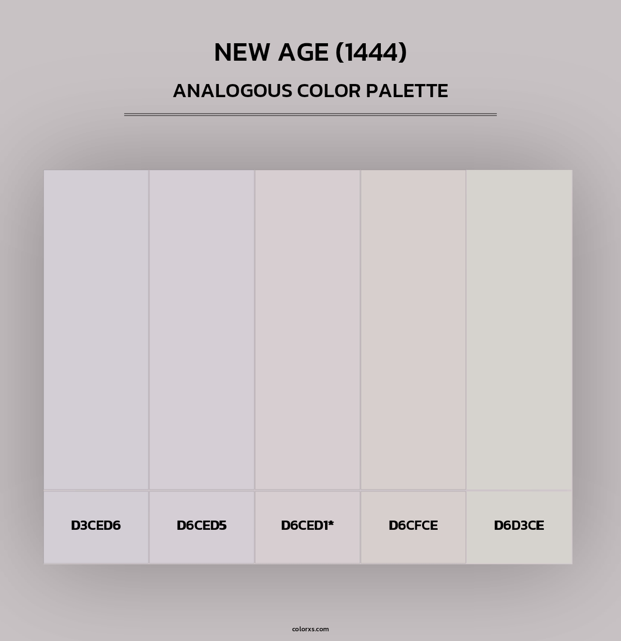 New Age (1444) - Analogous Color Palette
