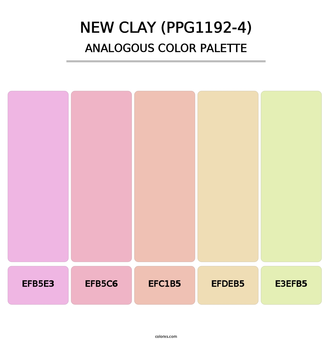 New Clay (PPG1192-4) - Analogous Color Palette