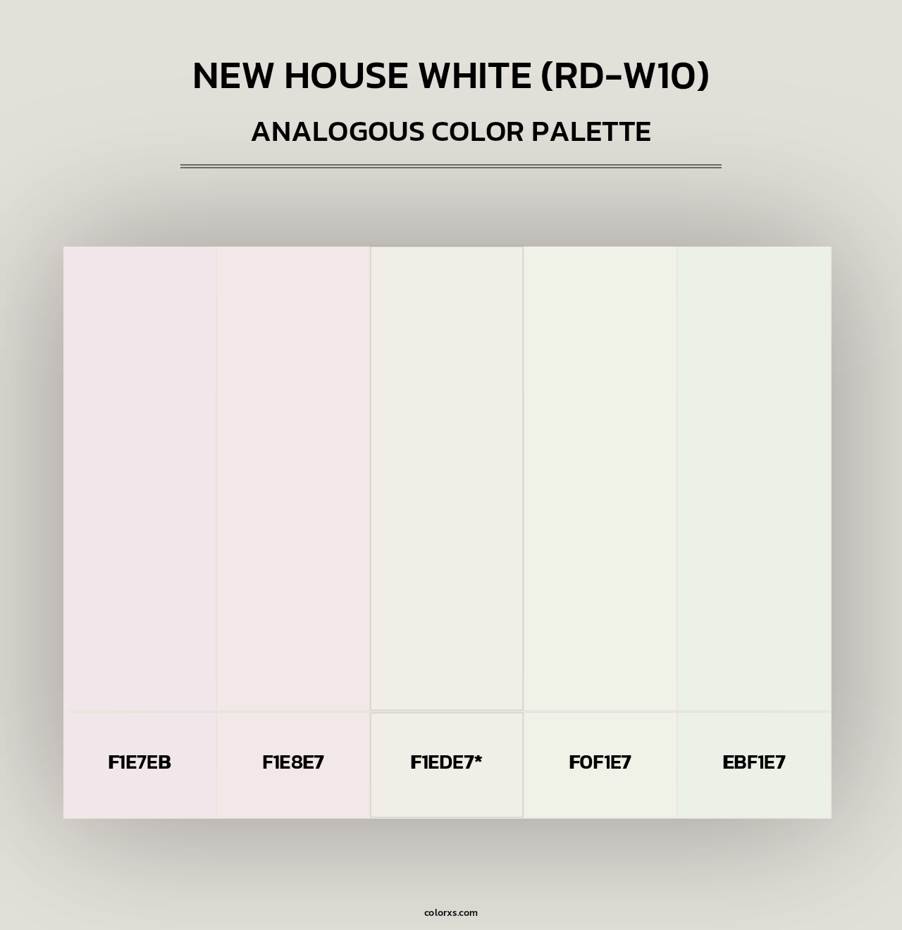 New House White (RD-W10) - Analogous Color Palette