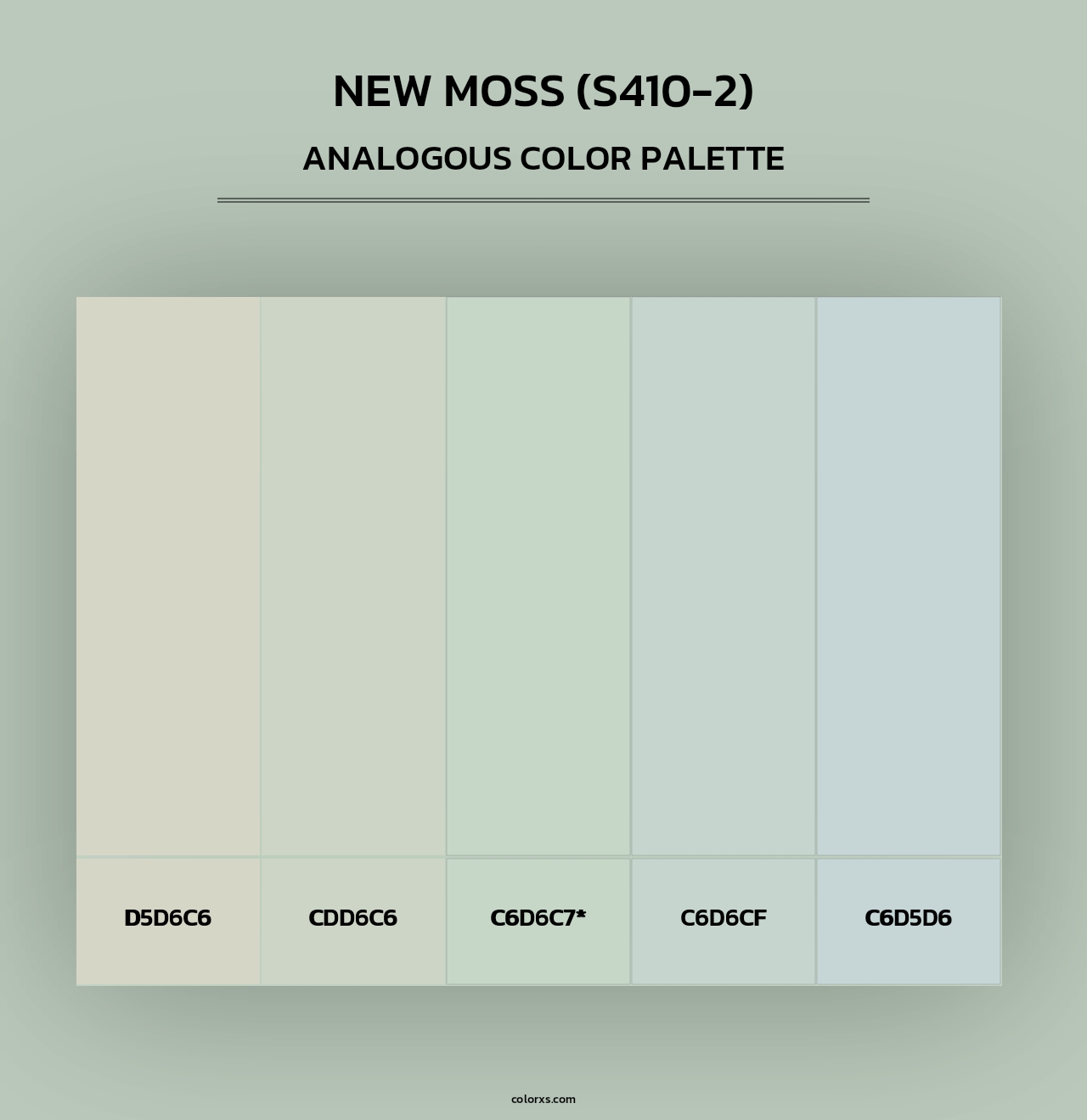 New Moss (S410-2) - Analogous Color Palette
