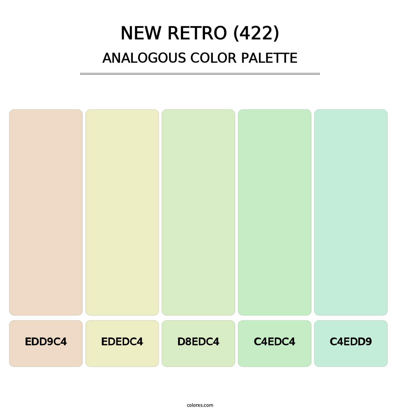New Retro (422) - Analogous Color Palette
