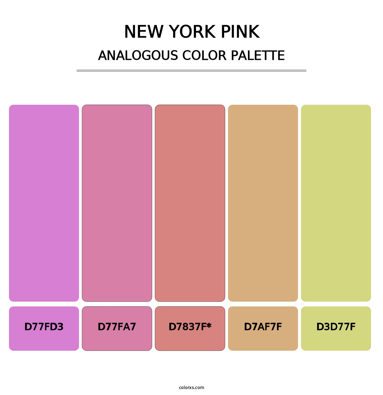 New York Pink - Analogous Color Palette
