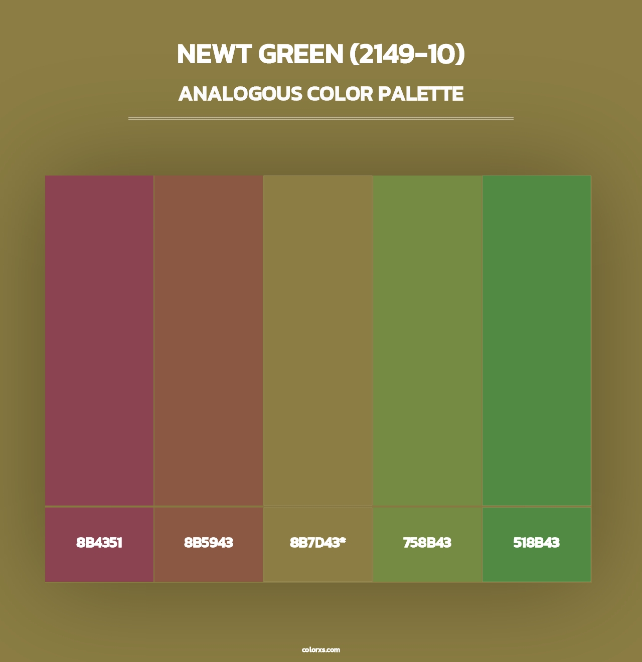 Newt Green (2149-10) - Analogous Color Palette