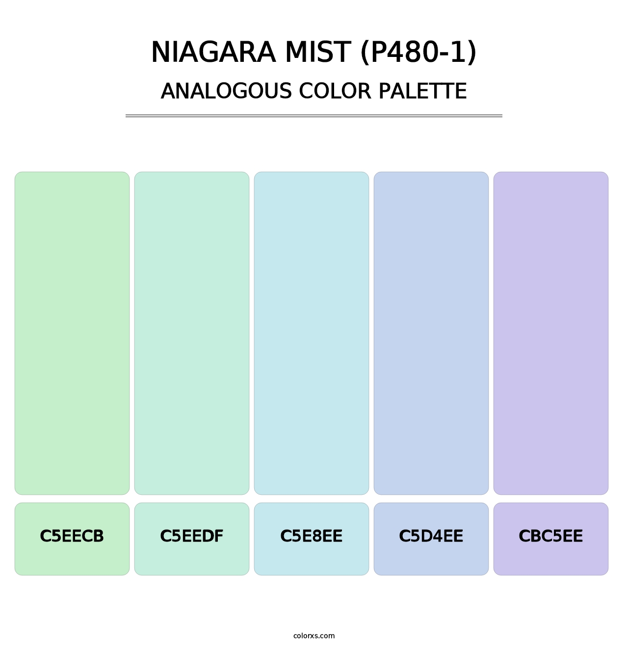 Niagara Mist (P480-1) - Analogous Color Palette