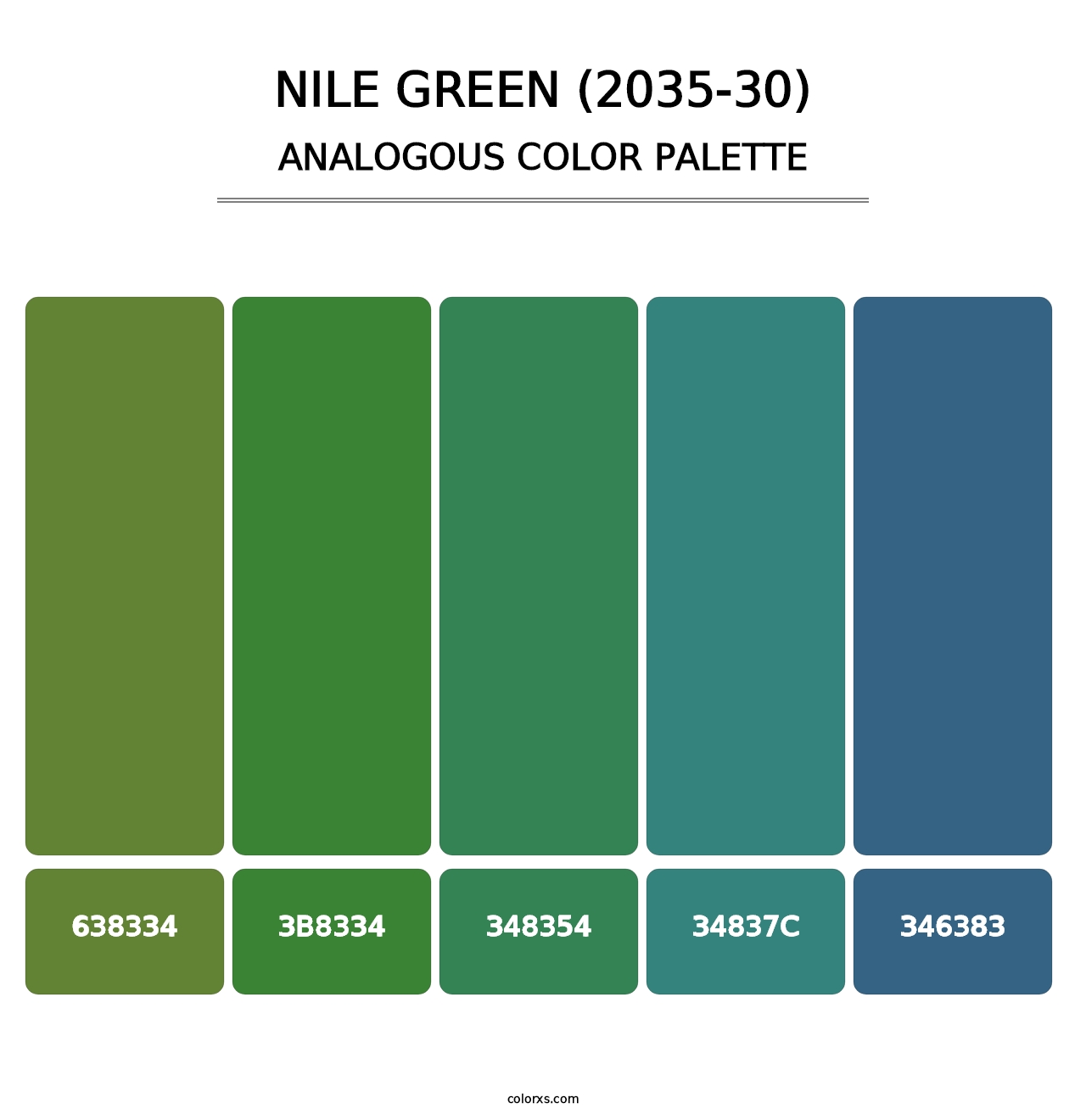 Nile Green (2035-30) - Analogous Color Palette