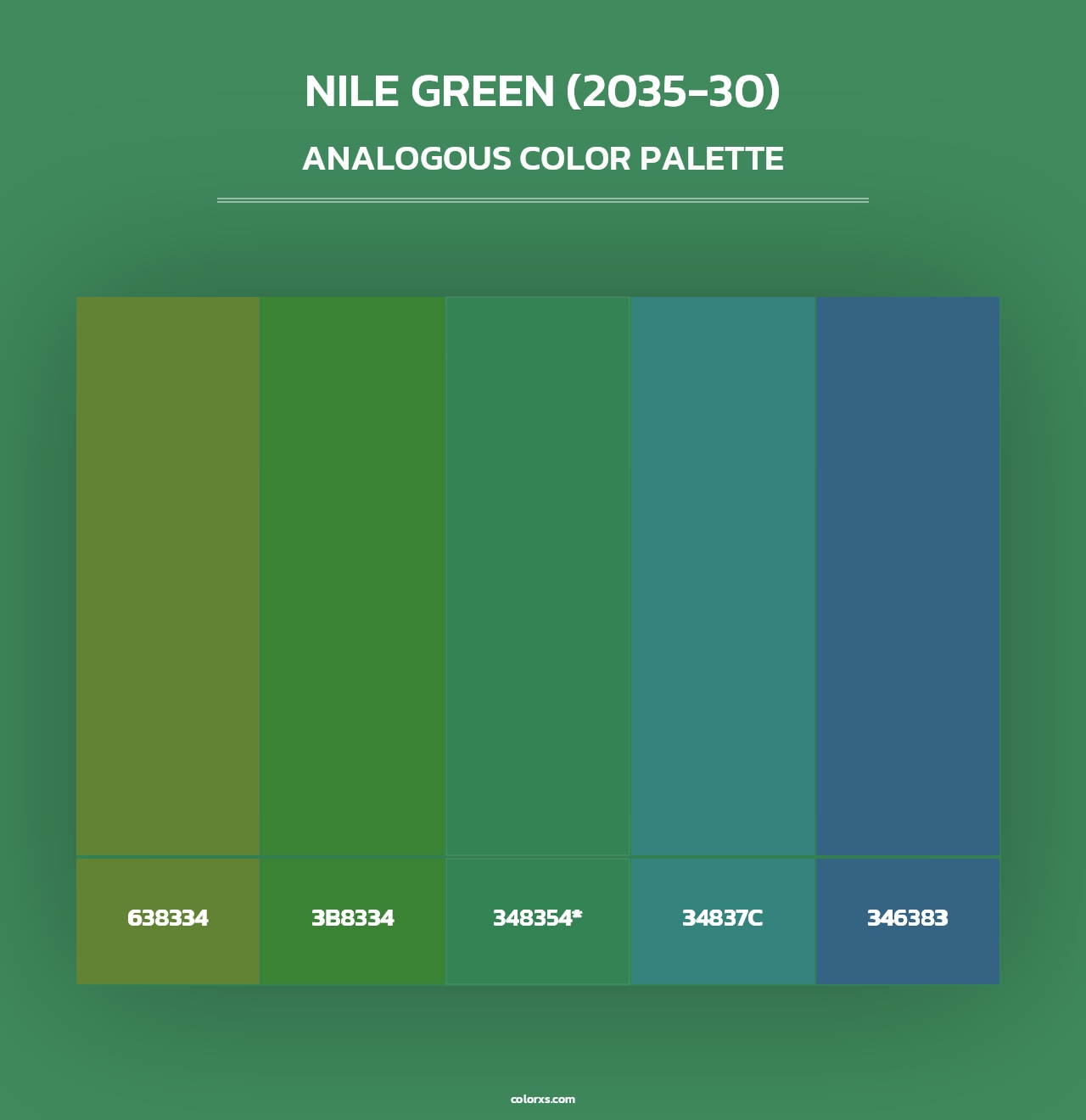 Nile Green (2035-30) - Analogous Color Palette