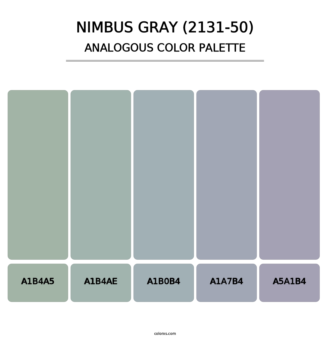 Nimbus Gray (2131-50) - Analogous Color Palette