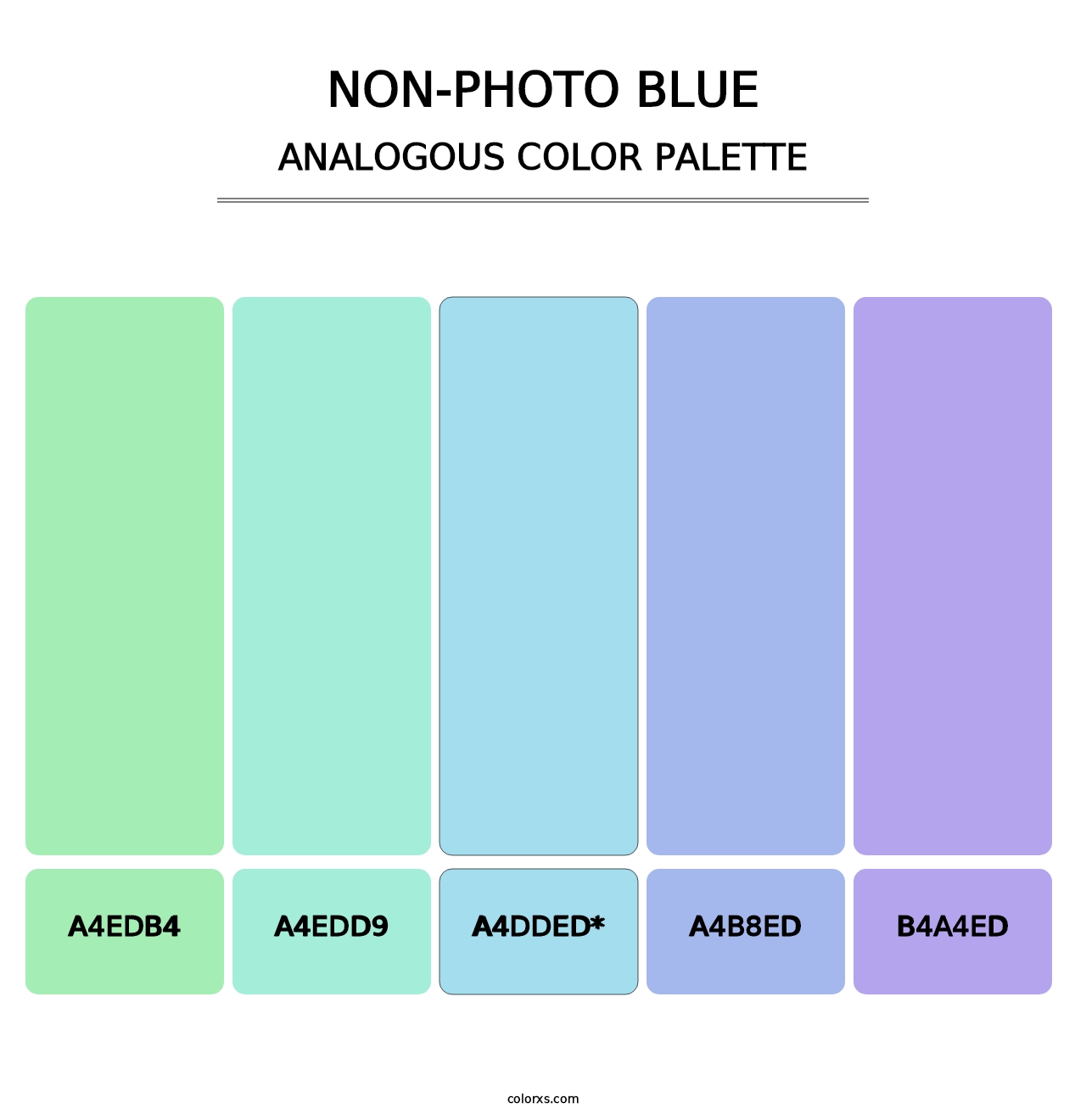 Non-photo Blue - Analogous Color Palette