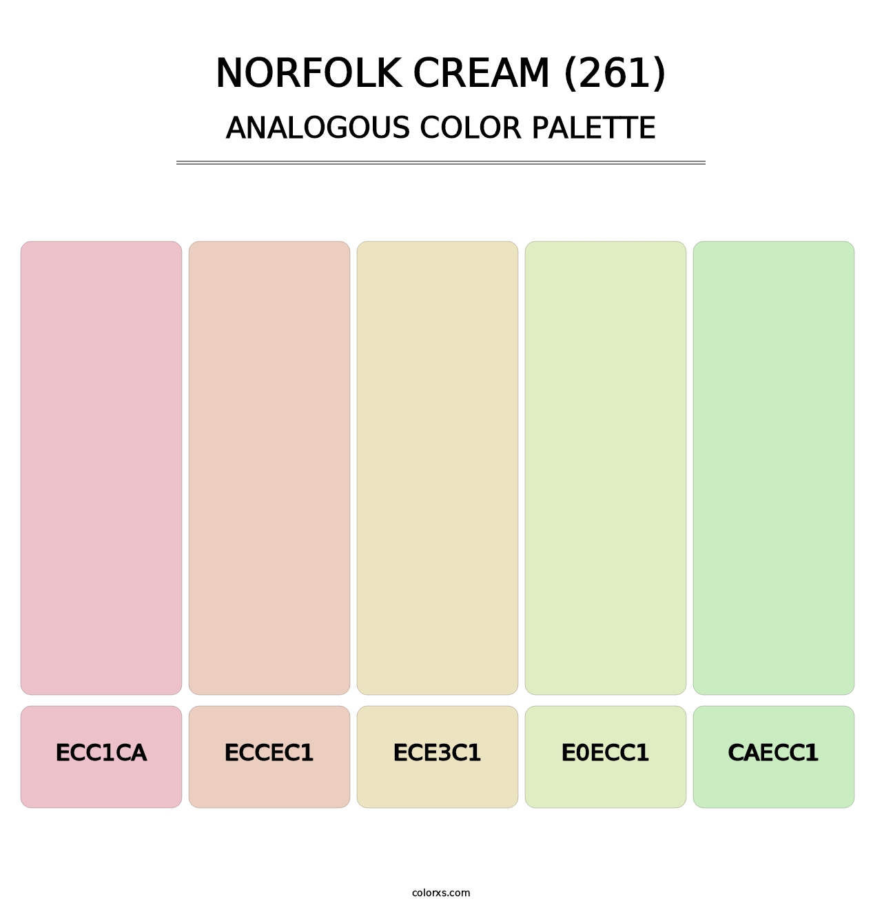 Norfolk Cream (261) - Analogous Color Palette