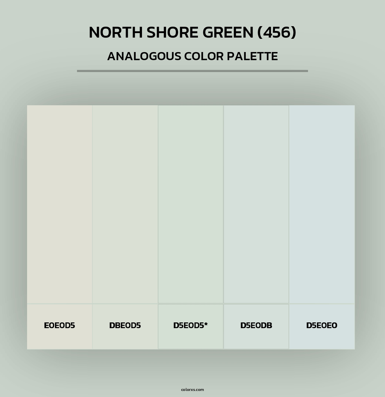 North Shore Green (456) - Analogous Color Palette