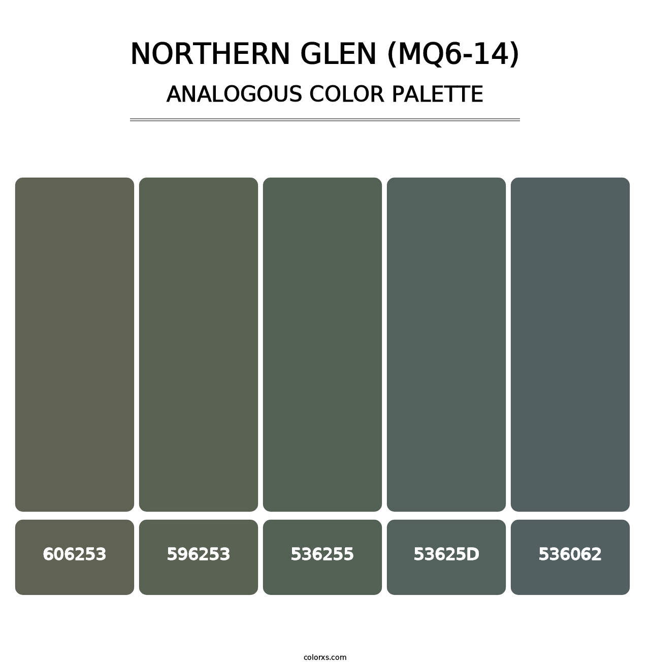 Northern Glen (MQ6-14) - Analogous Color Palette