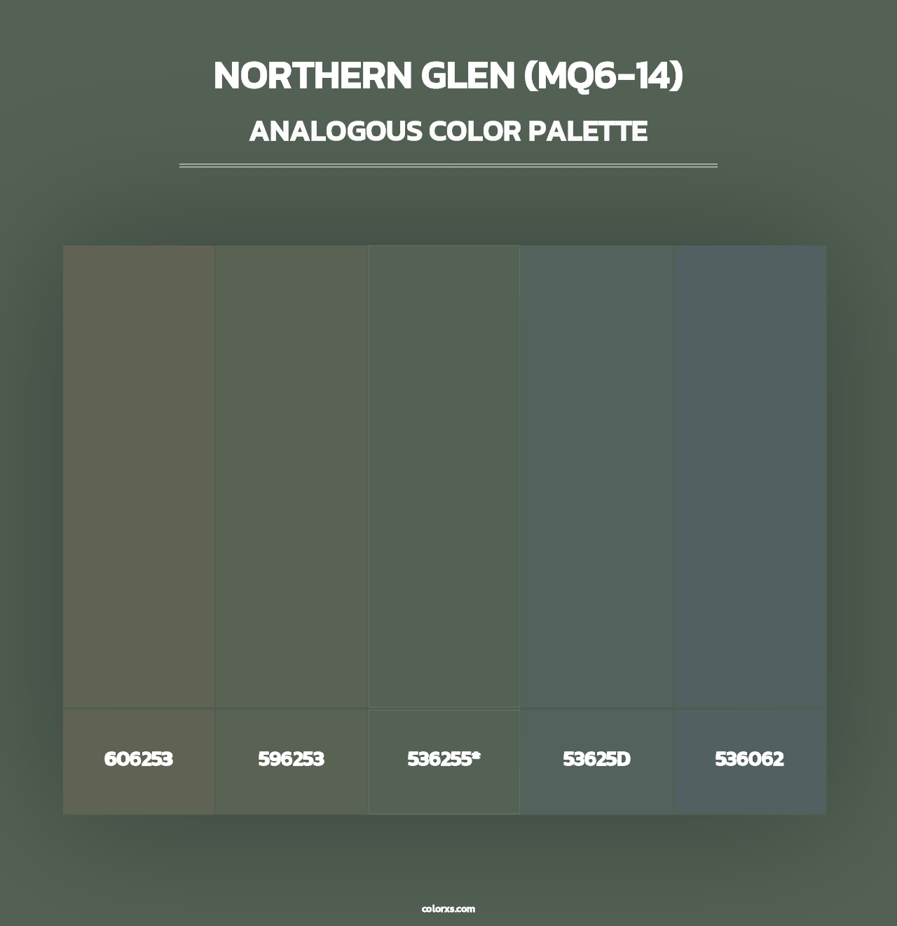 Northern Glen (MQ6-14) - Analogous Color Palette
