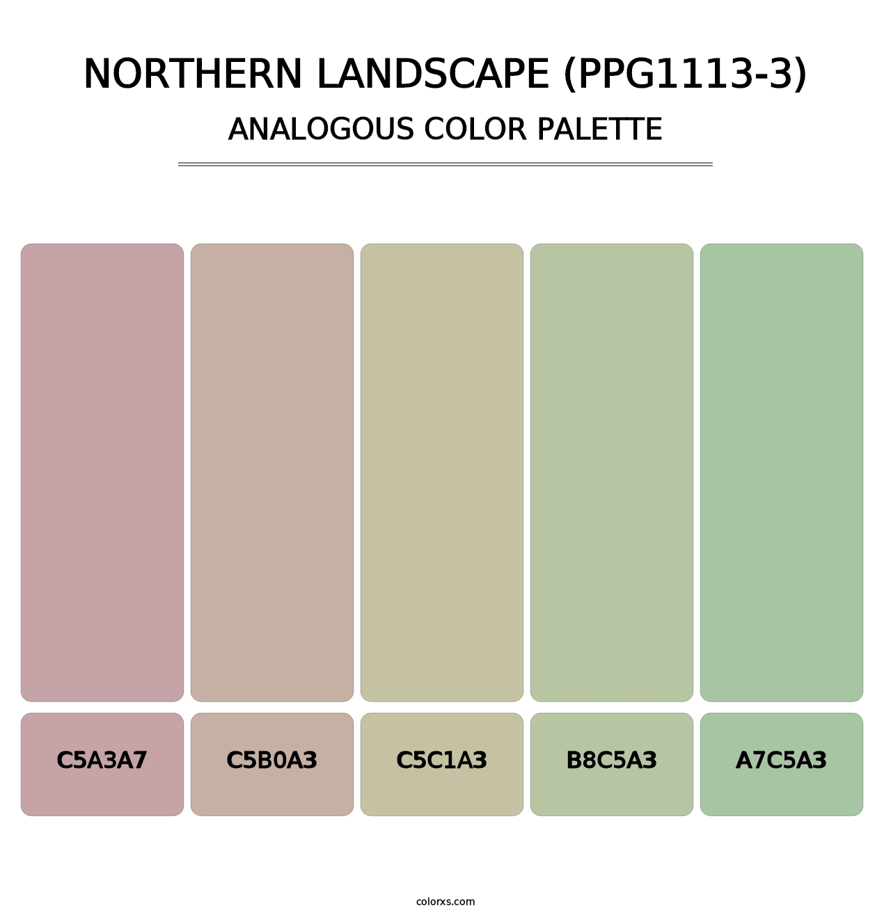 Northern Landscape (PPG1113-3) - Analogous Color Palette