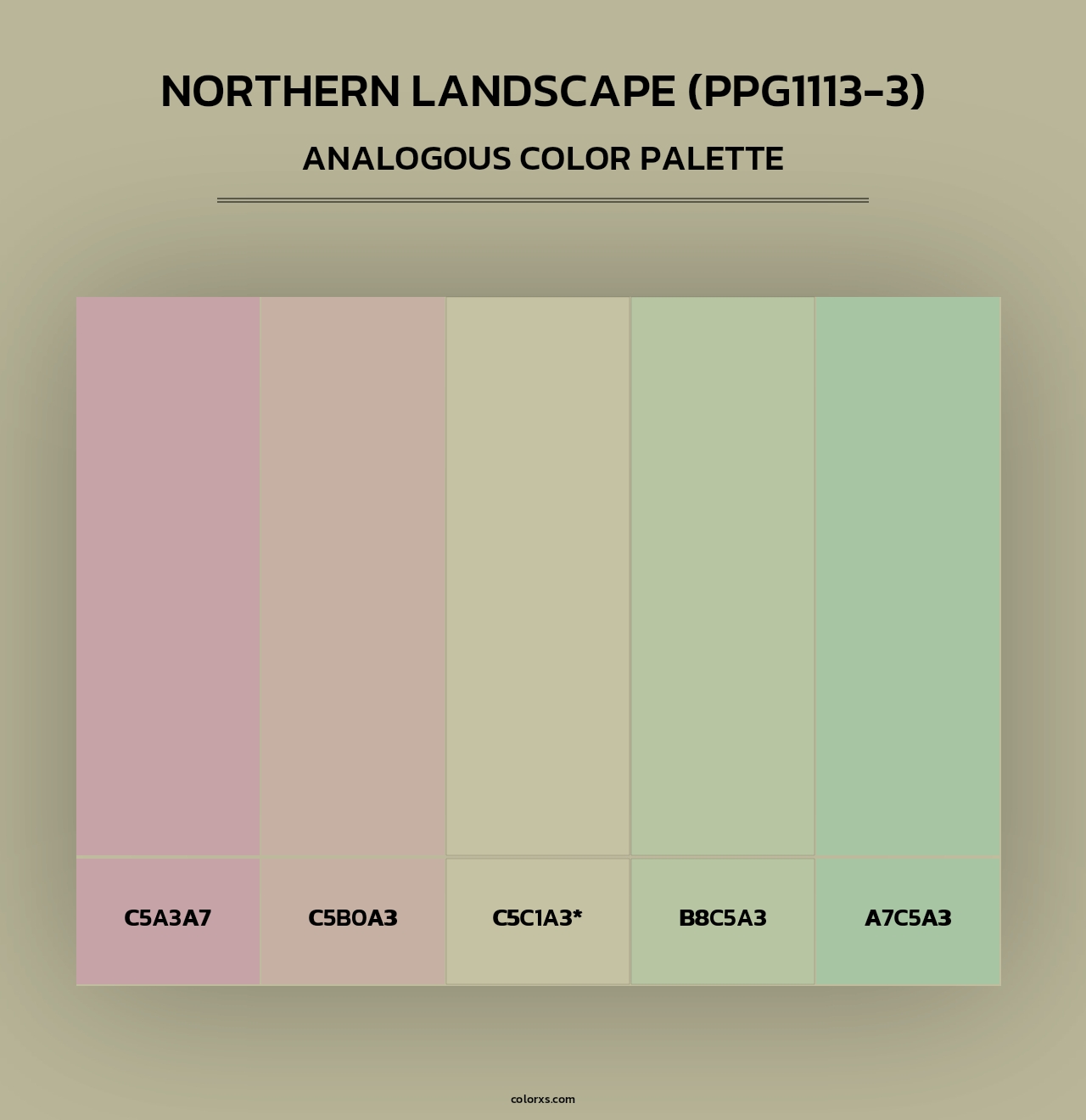 Northern Landscape (PPG1113-3) - Analogous Color Palette