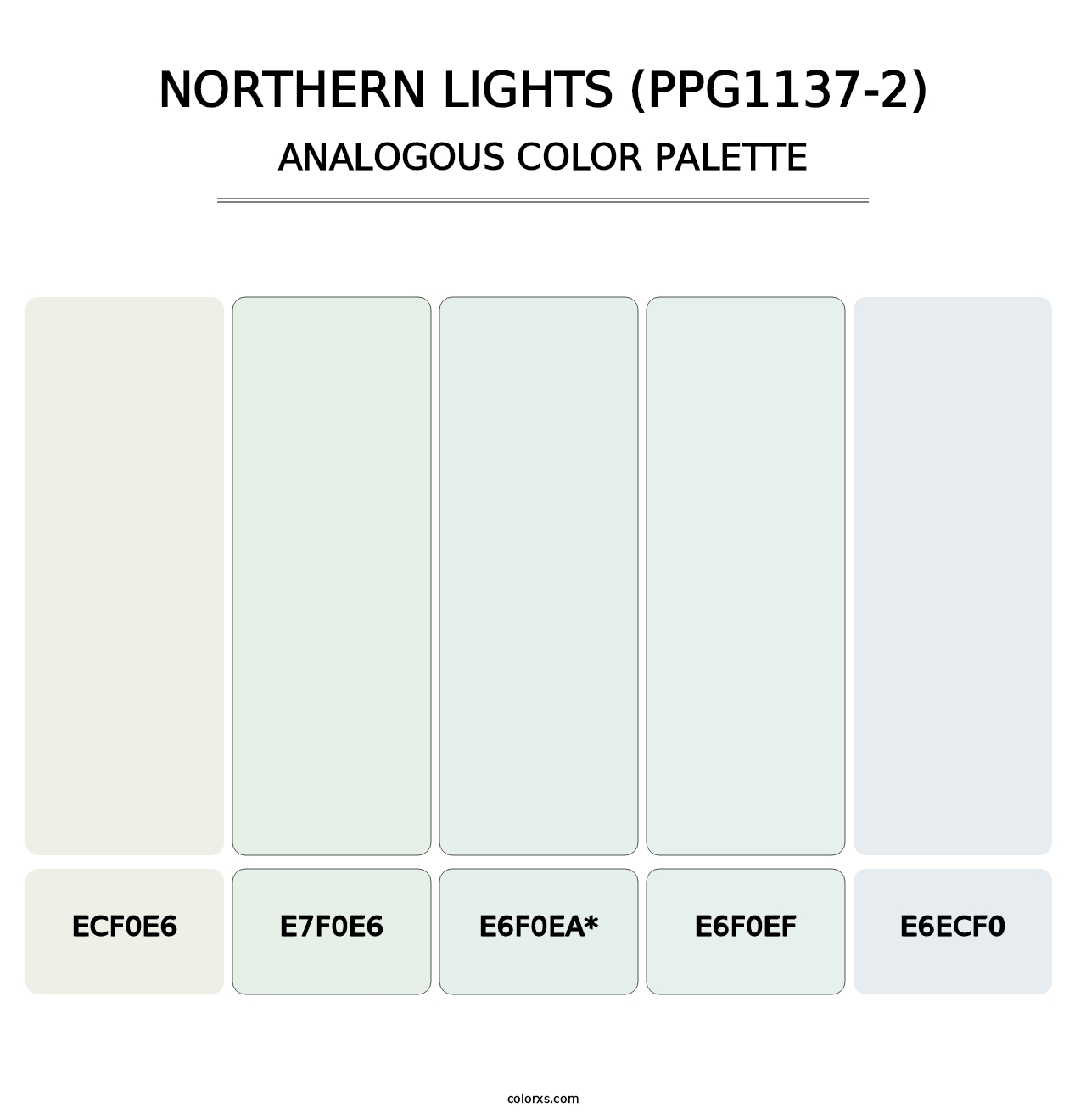 Northern Lights (PPG1137-2) - Analogous Color Palette