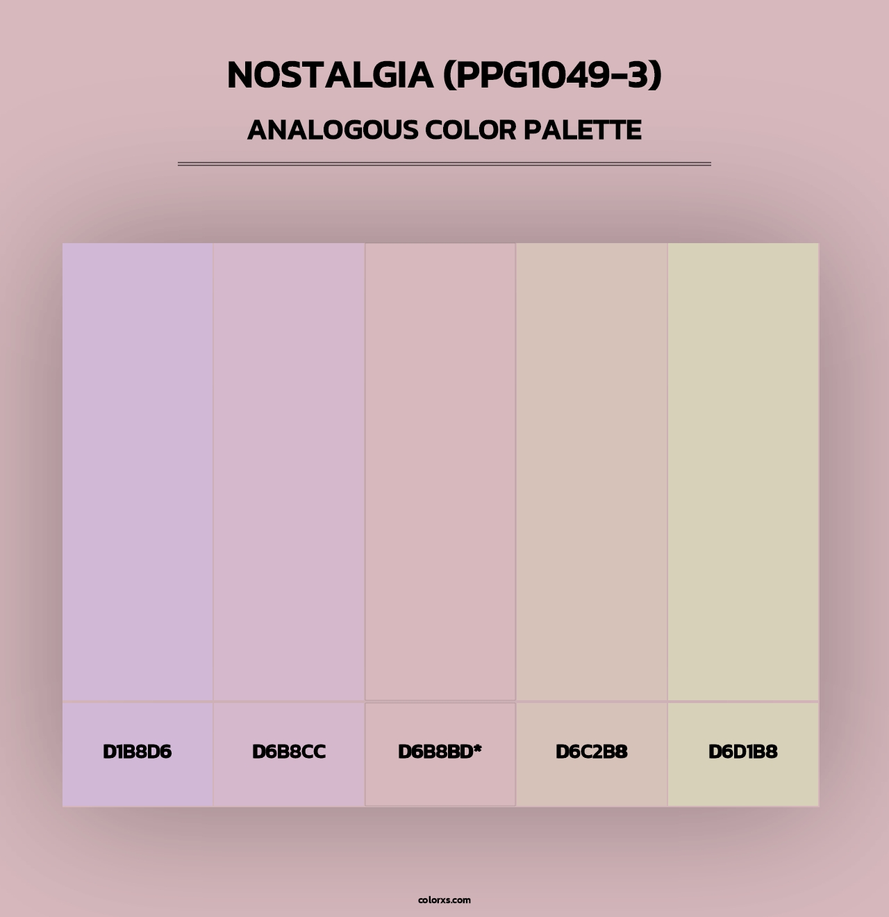 Nostalgia (PPG1049-3) - Analogous Color Palette