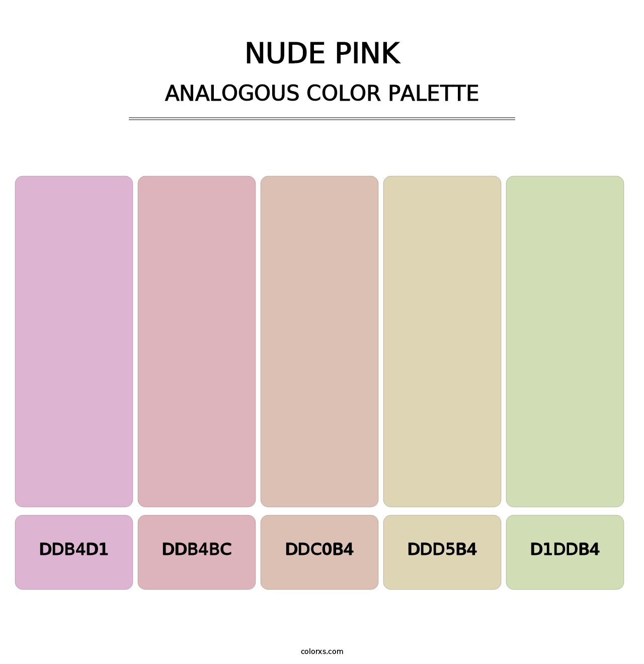 Nude Pink - Analogous Color Palette