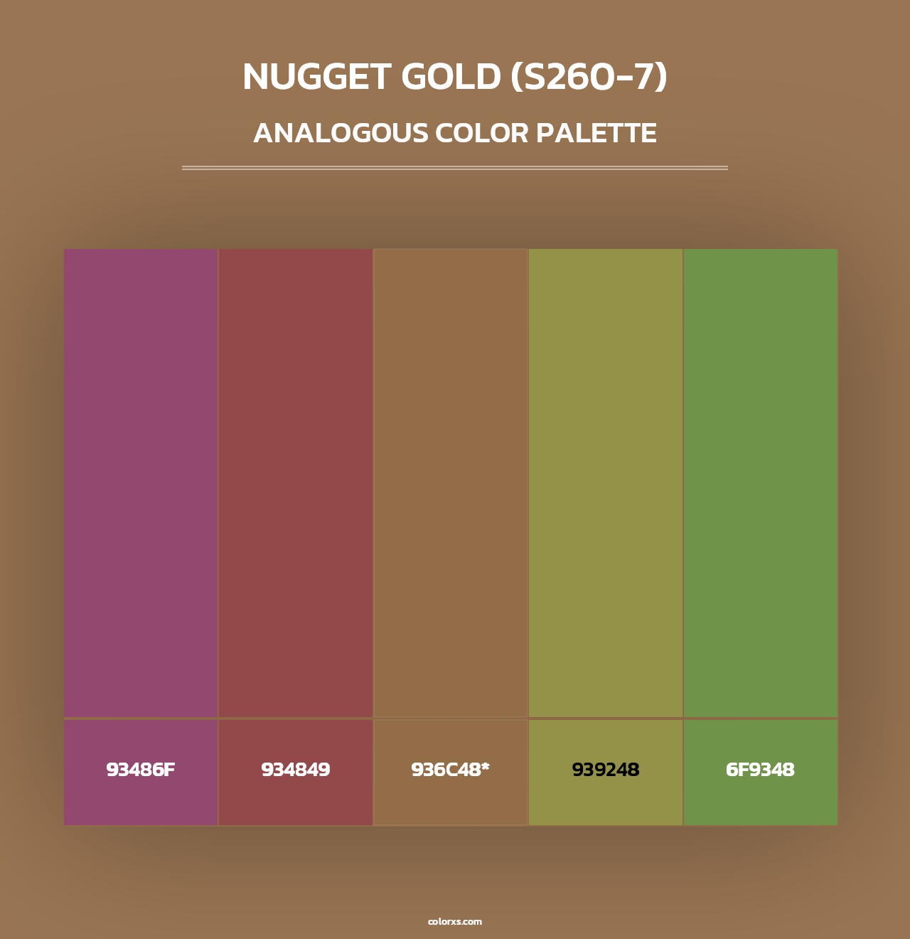 Nugget Gold (S260-7) - Analogous Color Palette