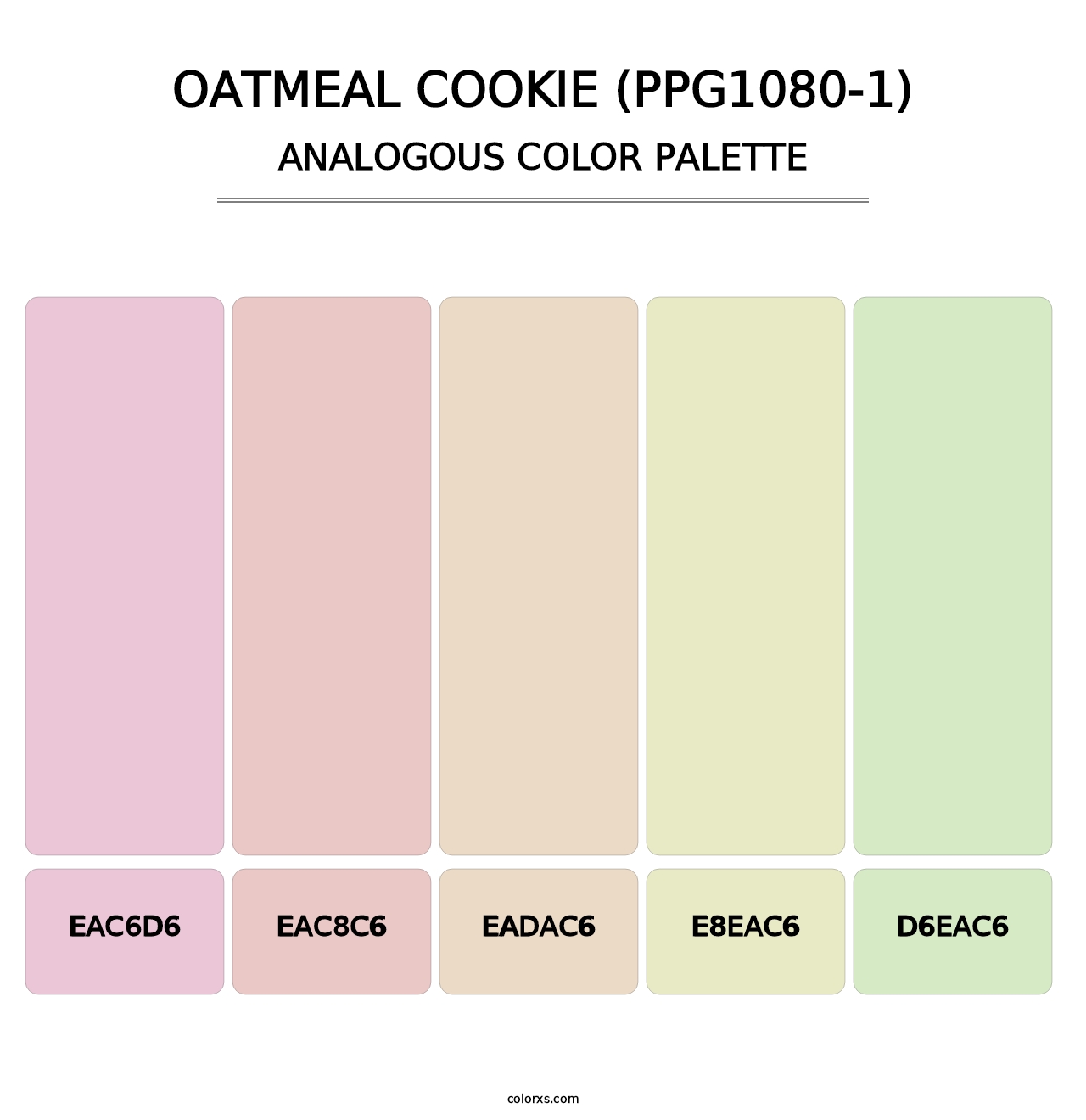 Oatmeal Cookie (PPG1080-1) - Analogous Color Palette