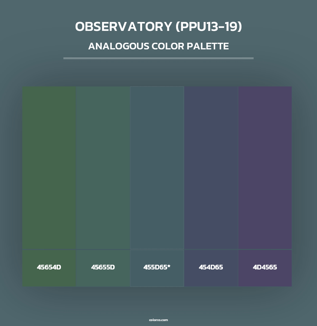 Observatory (PPU13-19) - Analogous Color Palette