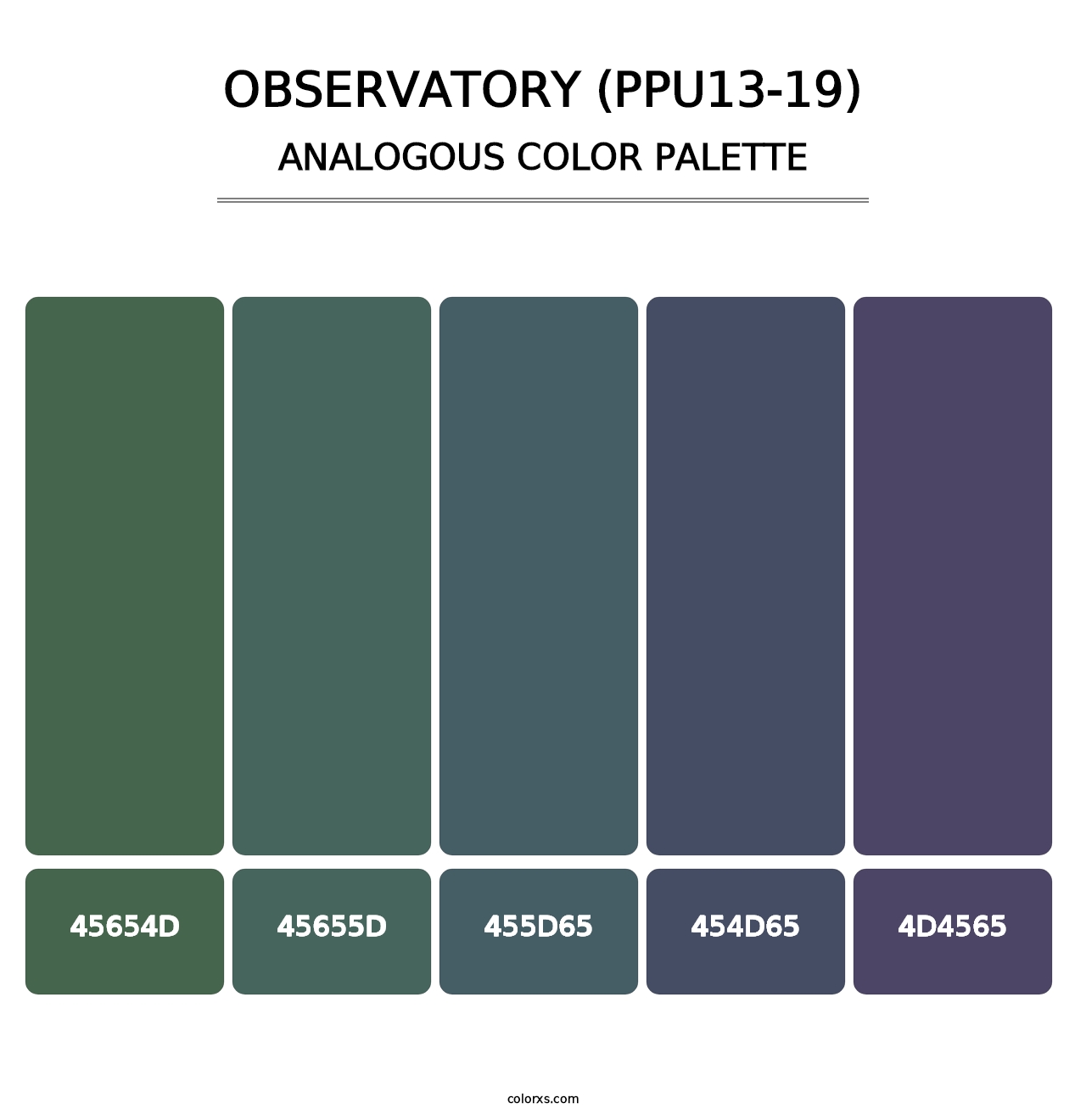 Observatory (PPU13-19) - Analogous Color Palette