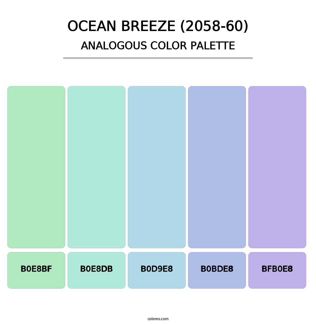 Ocean Breeze (2058-60) - Analogous Color Palette