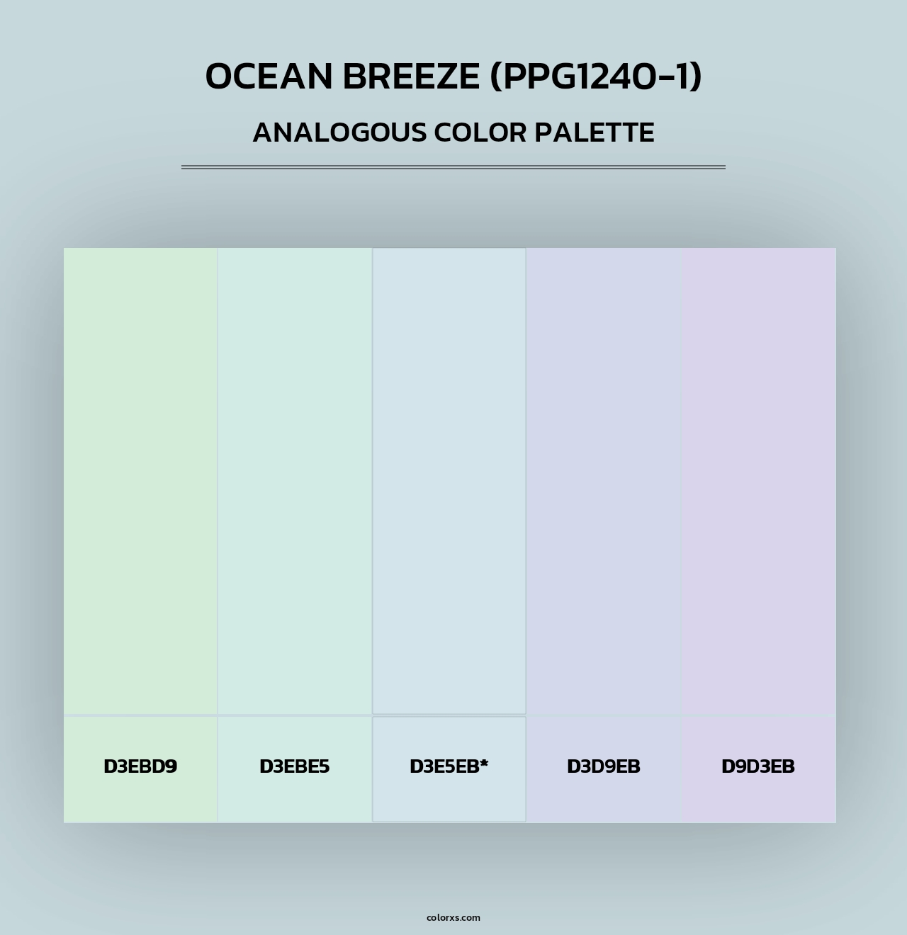 Ocean Breeze (PPG1240-1) - Analogous Color Palette
