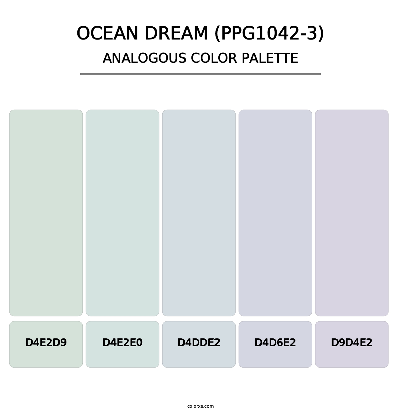 Ocean Dream (PPG1042-3) - Analogous Color Palette
