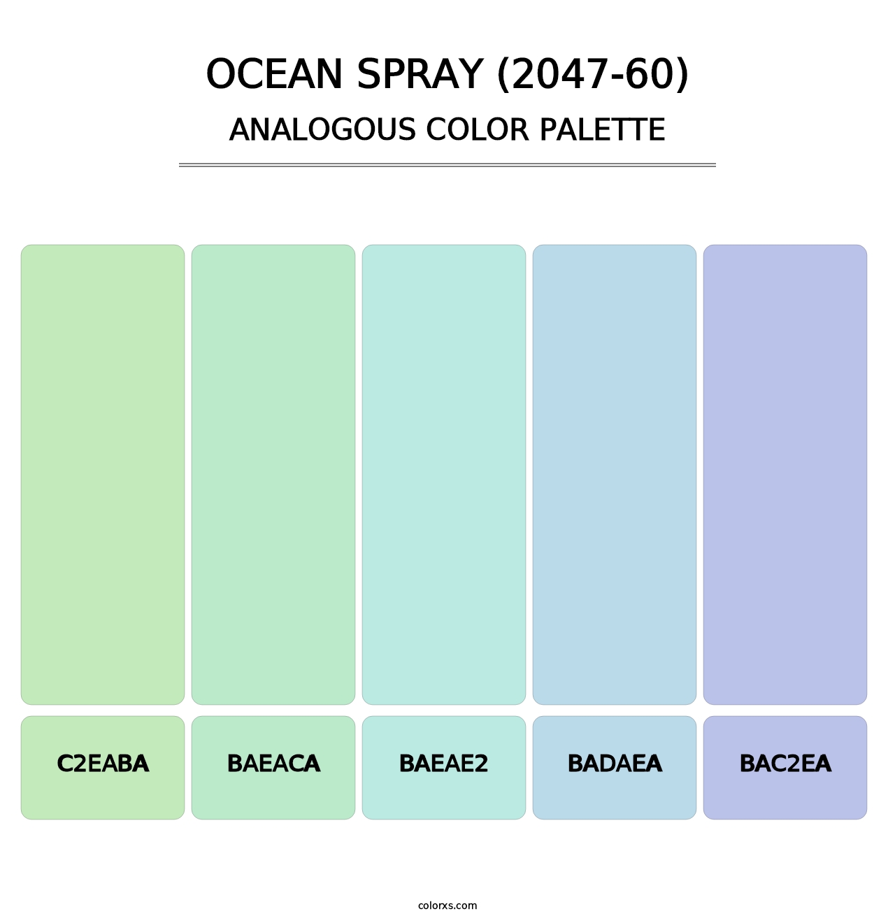 Ocean Spray (2047-60) - Analogous Color Palette