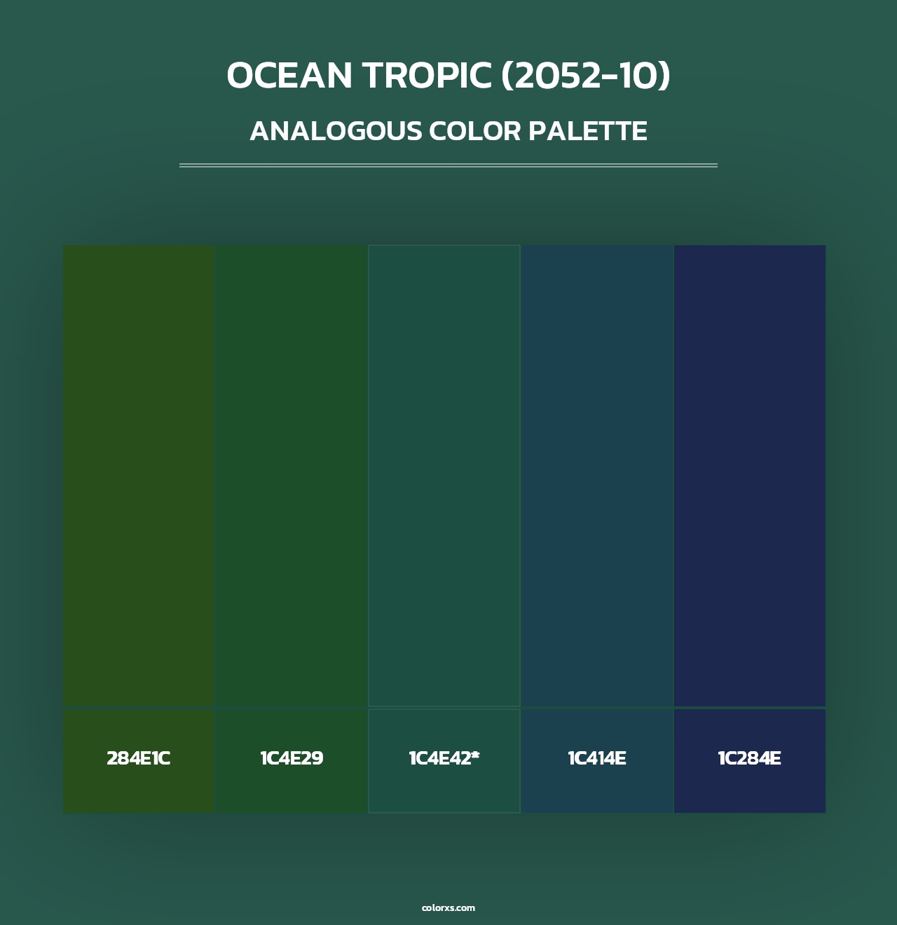 Ocean Tropic (2052-10) - Analogous Color Palette