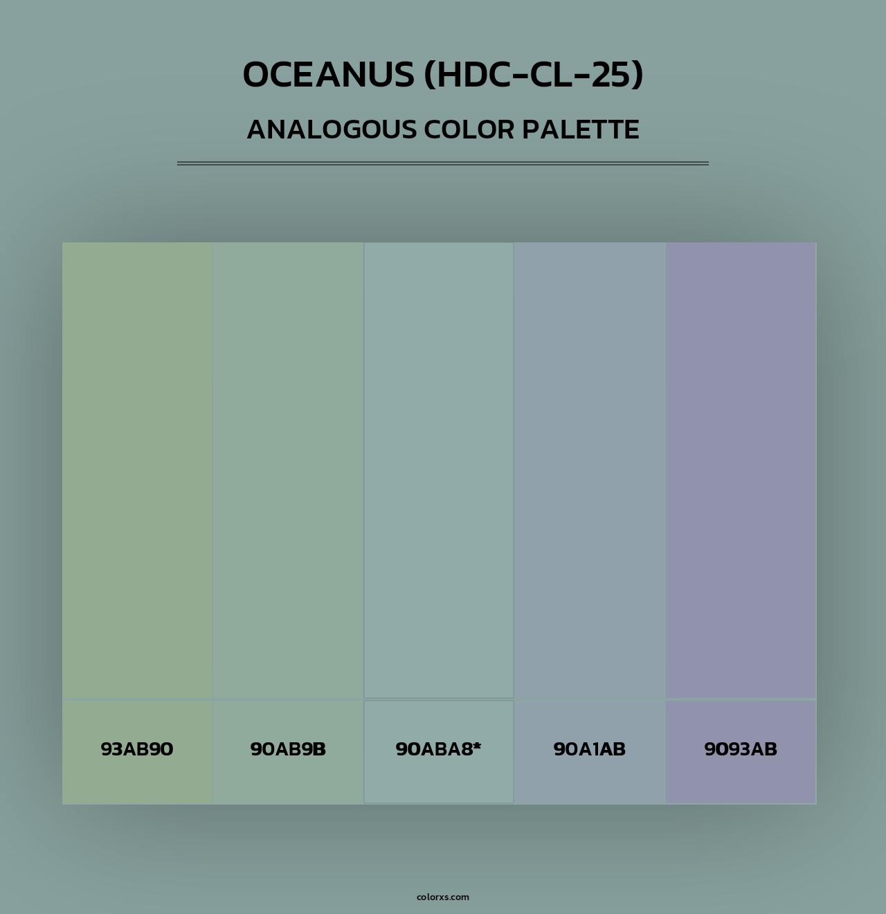 Oceanus (HDC-CL-25) - Analogous Color Palette