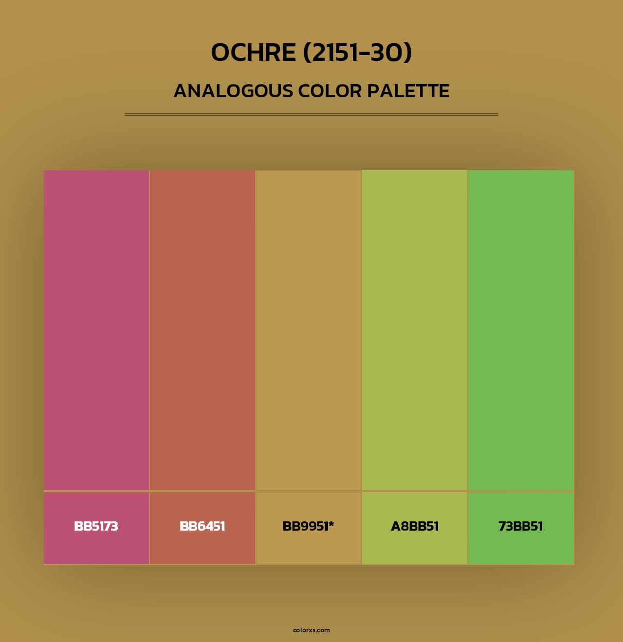 Ochre (2151-30) - Analogous Color Palette