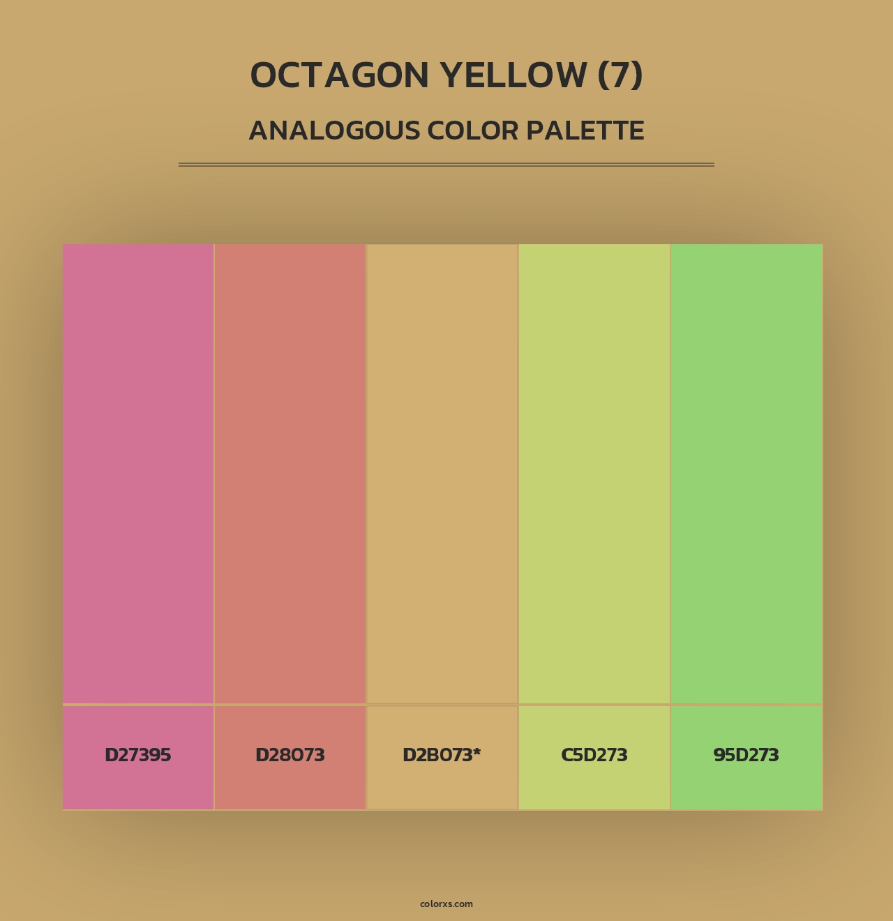 Octagon Yellow (7) - Analogous Color Palette