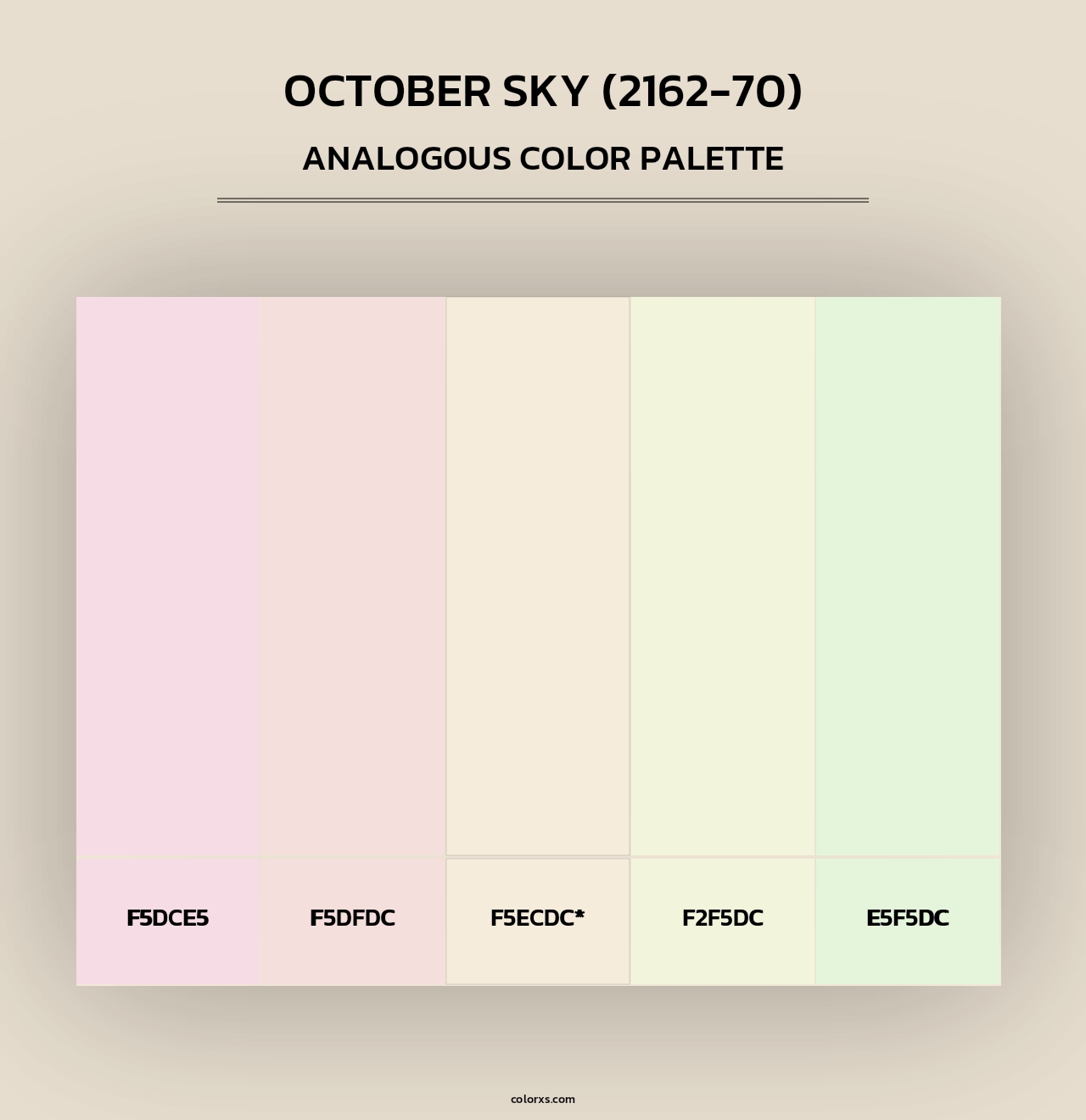 October Sky (2162-70) - Analogous Color Palette