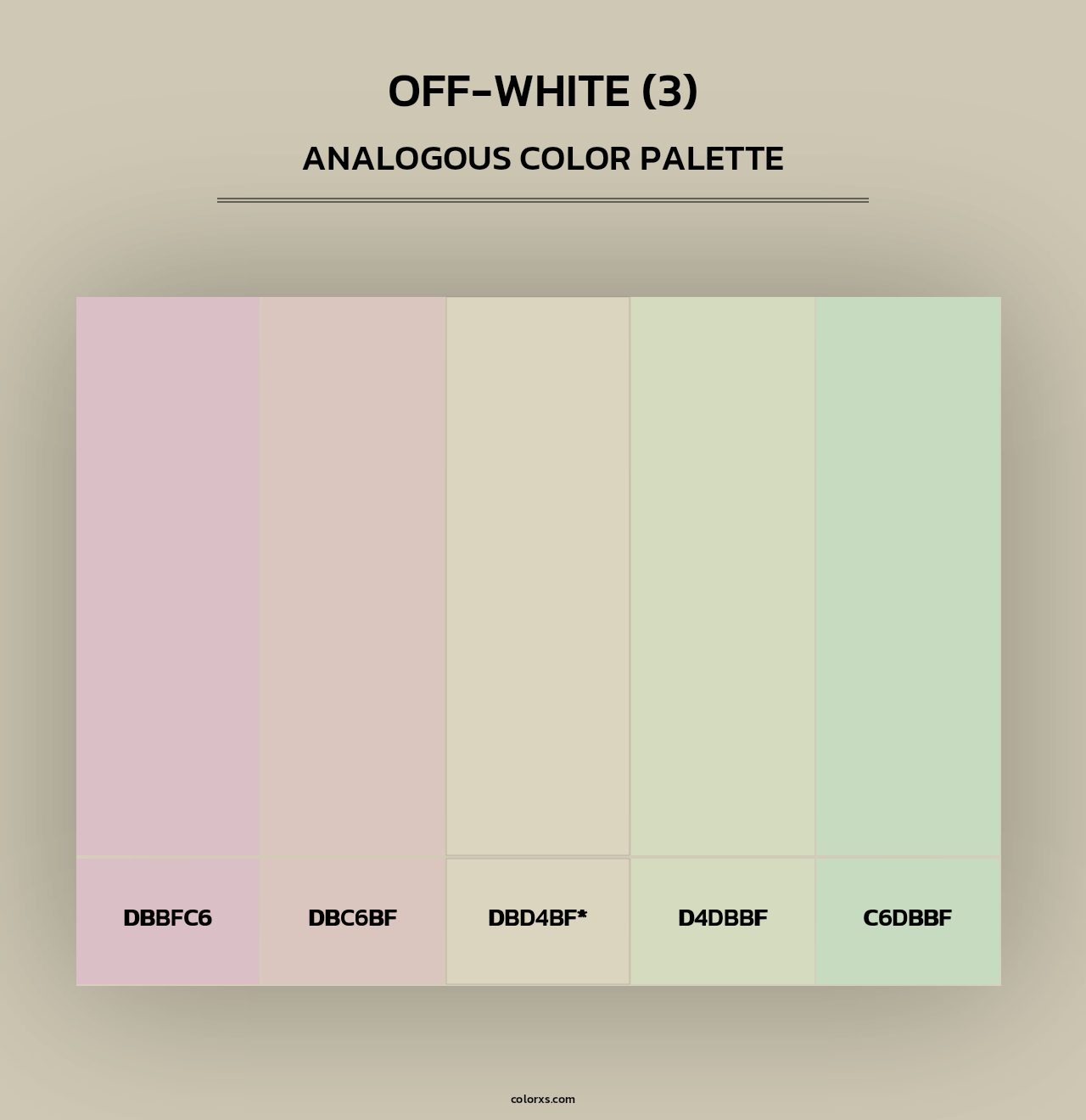 Off-White (3) - Analogous Color Palette