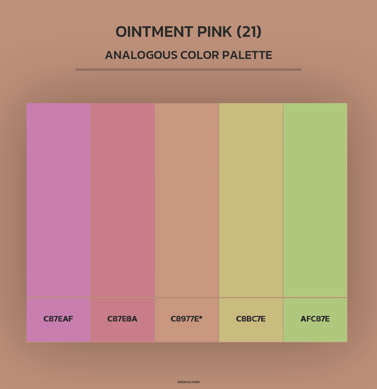 Ointment Pink (21) - Analogous Color Palette