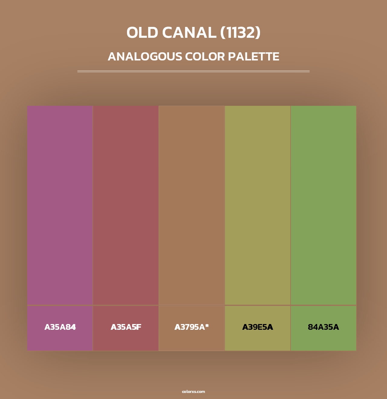 Old Canal (1132) - Analogous Color Palette