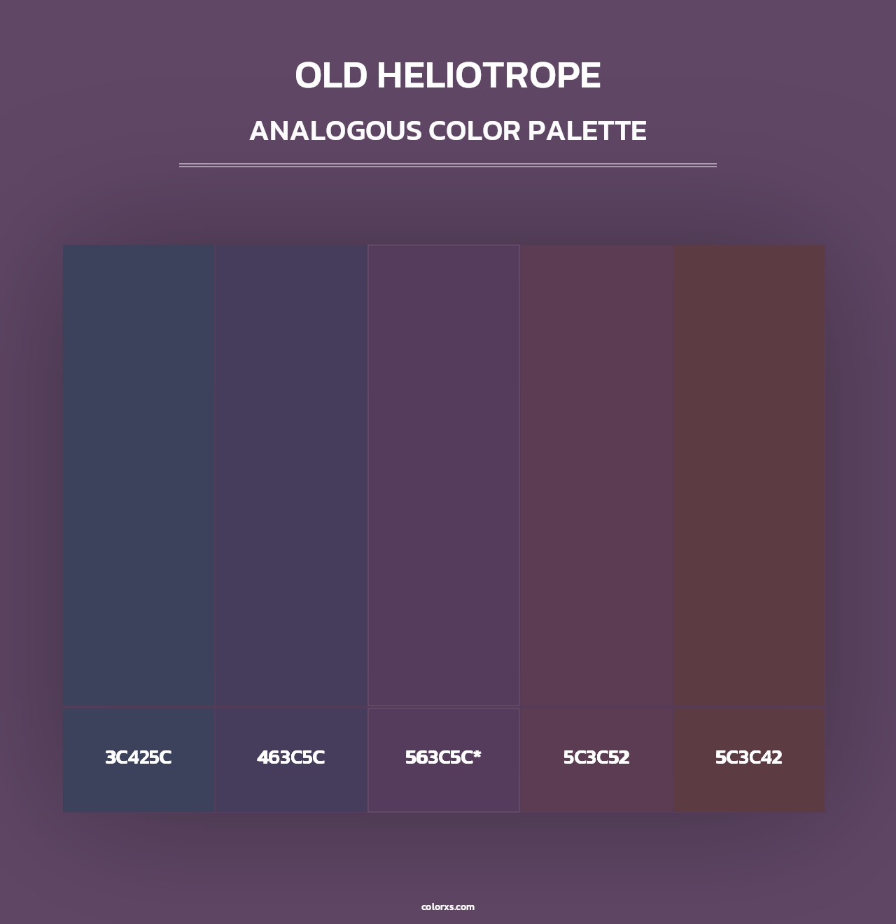 Old Heliotrope - Analogous Color Palette
