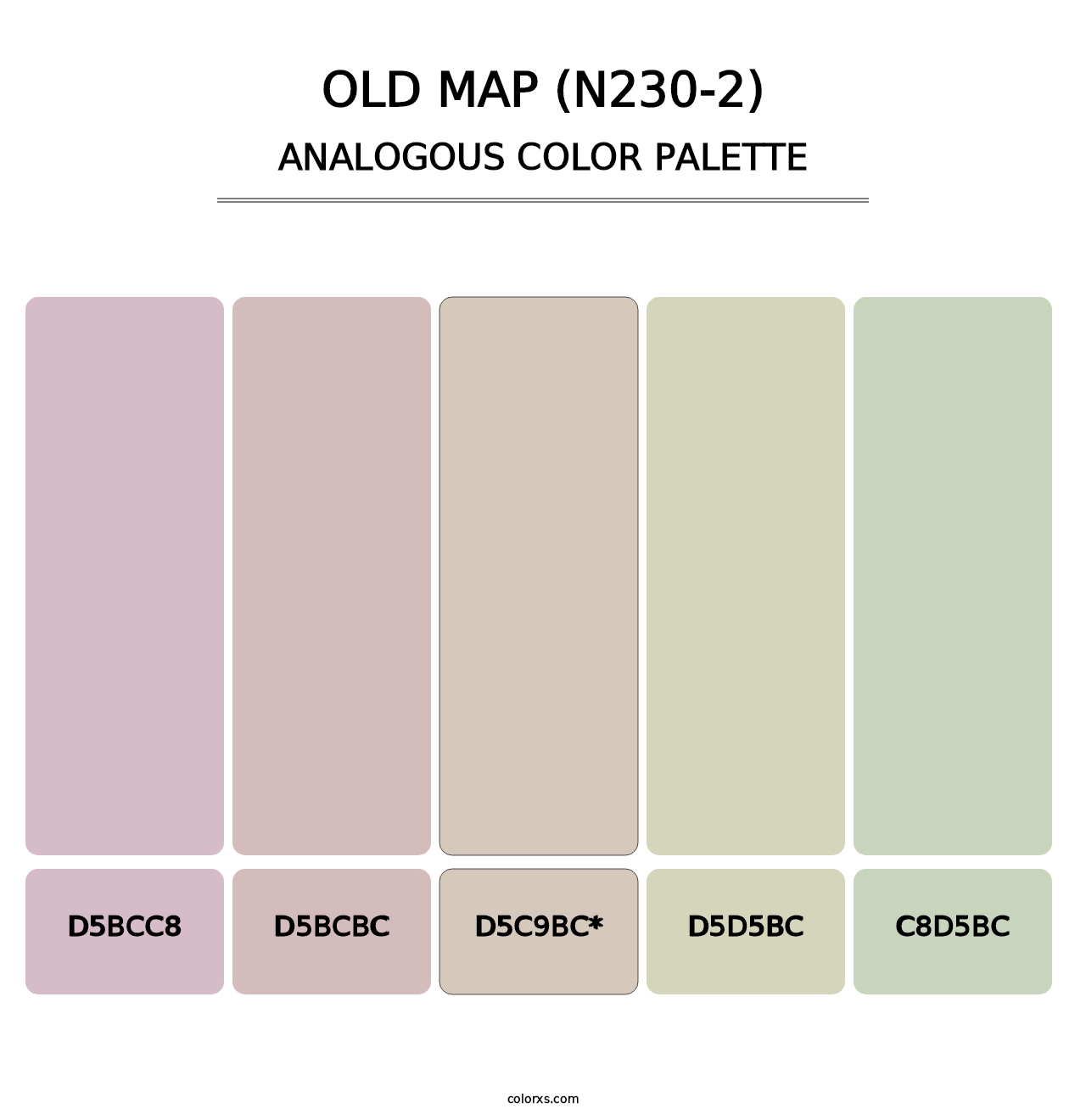 Old Map (N230-2) - Analogous Color Palette