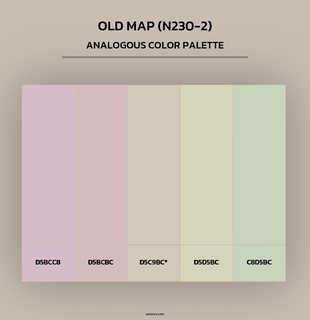Old Map (N230-2) - Analogous Color Palette