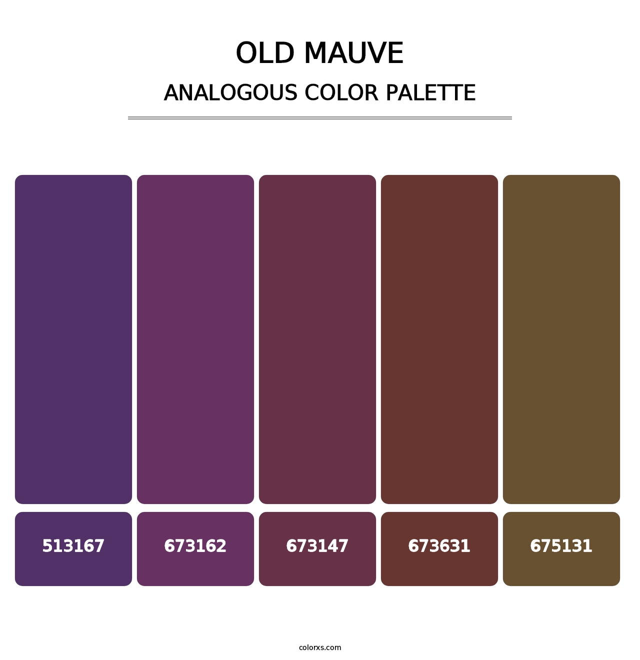 Old Mauve - Analogous Color Palette