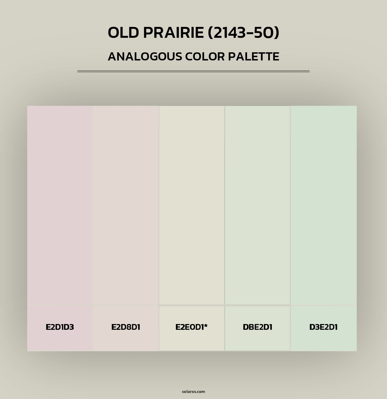 Old Prairie (2143-50) - Analogous Color Palette